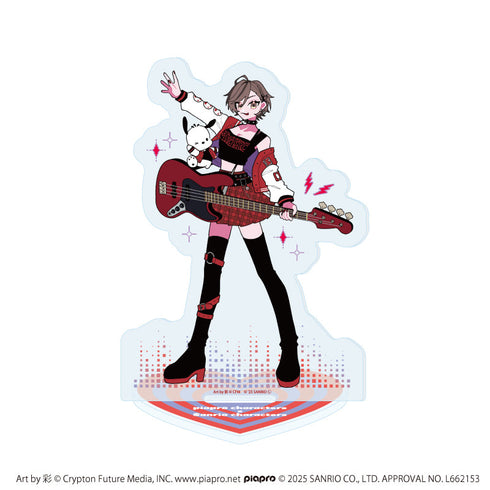 『ピアプロキャラクターズ×サンリオキャラクターズ』アクリルスタンド05/MEIKO×ポチャッコ(コラボイラスト)